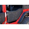 Dv8 Offroad JEEP JK REAR ROCK DOORS 0718 WRANGLER JK 4 DOOR SET OF 2 PLATED RDSTTB-01R